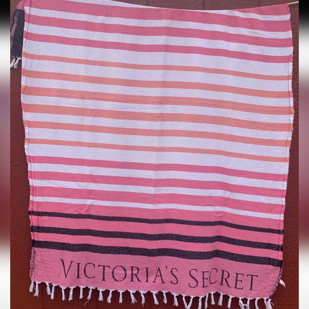 Victoria's Secret Striped Beach Towel/Blanket